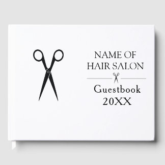 Simple elegant business light beauty salon gastenboek