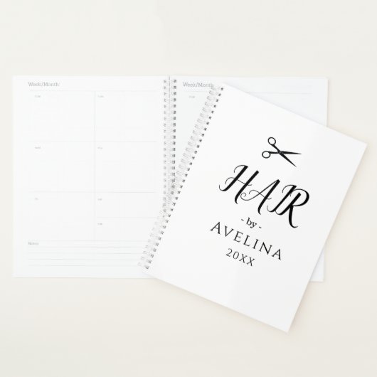 Simple elegant business light beauty salon planner (Display)