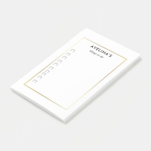 Simple elegant business light beauty salon post-it® notes (Schuin)