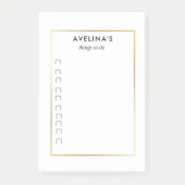 Simple elegant business light beauty salon post-it® notes (Voorkant)