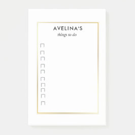 Simple elegant business light beauty salon post-it® notes