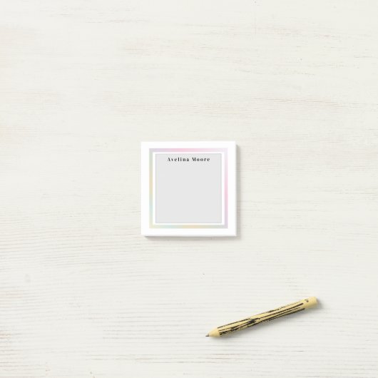 Simple elegant business light beauty salon post-it® notes (Op bureau)