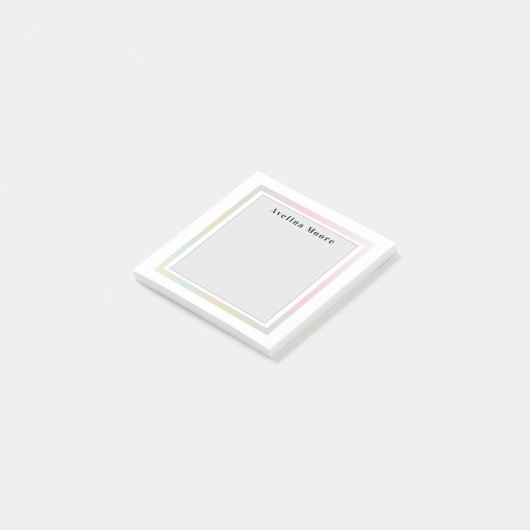 Simple elegant business light beauty salon post-it® notes (Schuin)