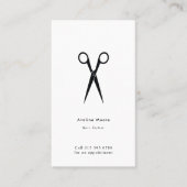 Simple elegant business light beauty salon visitekaartje (Voorkant)