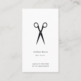 Simple elegant business light beauty salon visitekaartje