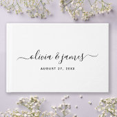 Simple Elegant Calligraphy Script Wedding Gastenboek