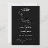 Simple Elegant Calligraphy Script Wedding Kaart (Voorkant)