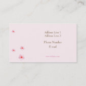 Simple Elegant Cherry Blossom Sakura Visitekaartje (Achterkant)