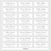 Simple Elegant Classy Script Guest Address Labels (Vel)
