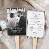 Simple Elegant Classy Script Photo Wedding Program Handwaaier
