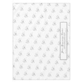 Simple Elegant Company Logo Trade Show Branded Tafelkleed (Voorkant)