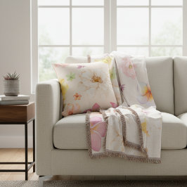 Simple Elegant Contour Map Lines Throw Pillow Deken