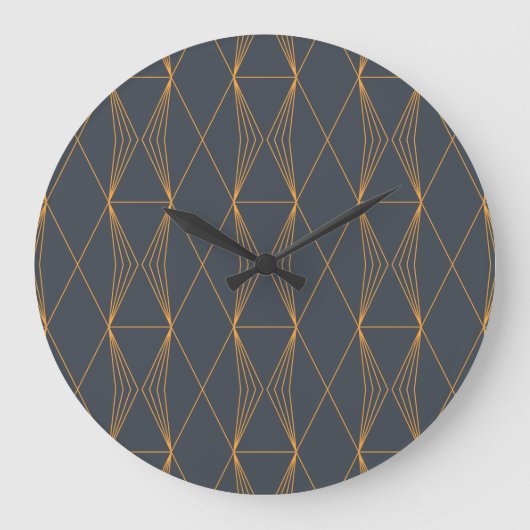 Simple, elegant, cool, trendy line graphic pattern grote klok (Voorkant)