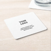 Simple elegant custom add your name marble   stone kartonnen onderzetters (Schuin)