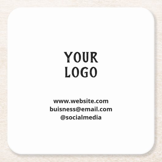 Simple elegant custom add your name marble   stone kartonnen onderzetters (Voorkant)