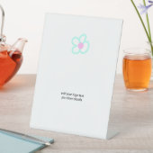 Simple elegant custom logo here company reclamebord met voetstuk (Insitu)