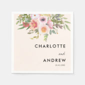 Simple, elegant eucalyptus, flowers servet (Voorkant)