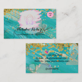 Simple Elegant  Facial Cleanser Foam Gel Cream Visitekaartje