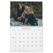 Simple Elegant Family Photo Kalender (Mar 2026)