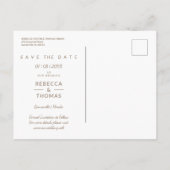 Simple Elegant Four Photos Couple in Love Aankondigingskaart (Achterkant)