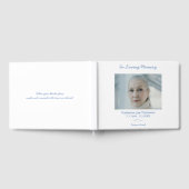 Simple Elegant Funeral In Loving Memory Guest Book Gastenboek (Volledig)
