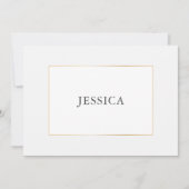 Simple Elegant Gold Bridesmaid-conceptkaart Save The Date (Voorkant)