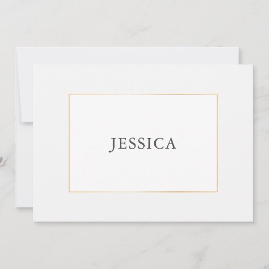 Simple Elegant Gold Bridesmaid-conceptkaart Save The Date (Voorkant)