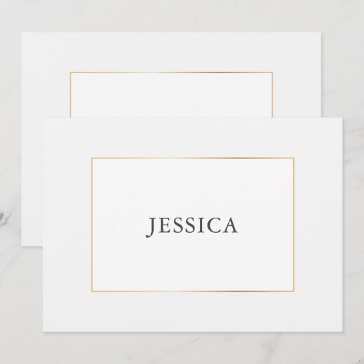 Simple Elegant Gold Bridesmaid-conceptkaart Save The Date (Voorkant / Achterkant)