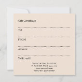 Simple Elegant Golden Yellow Beige Festive  (Achterkant)