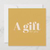 Simple Elegant Golden Yellow Beige Festive  (Voorkant)