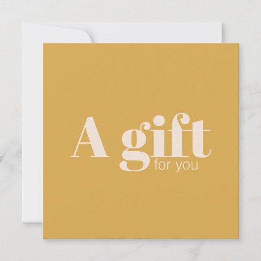 Simple Elegant Golden Yellow Beige Festive  (Voorkant)