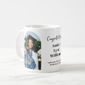 Simple Elegant Graduate Photo Mug Koffiemok (Voorkant links)
