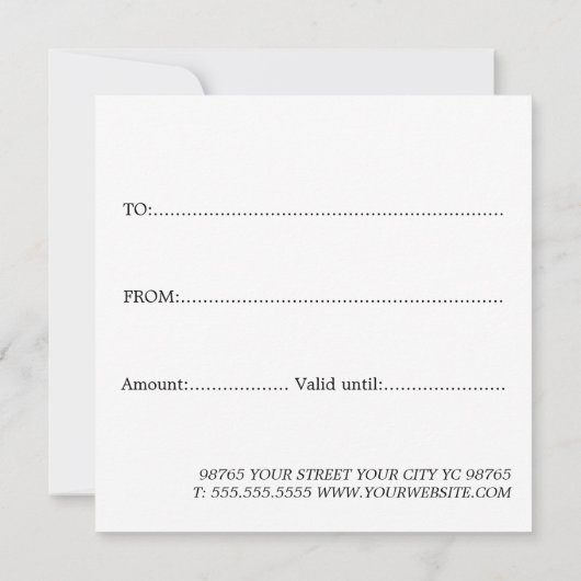 Simple Elegant Green Faux Gold Heart Beauty (Achterkant)