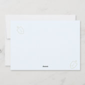 Simple Elegant Hannukah Card Feestdagenkaart (Achterkant)