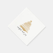 Simple Elegant Holiday Gold Party Napkins Servet (Hoek)