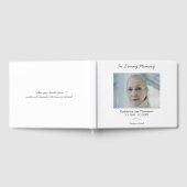 Simple Elegant In Loving Memory Funeral Guest Book Gastenboek (Volledig)