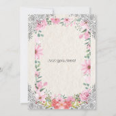 Simple Elegant Indian Wedding Invitation | Traditi Kaart (Achterkant)