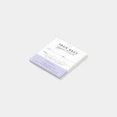 Simple Elegant Lilac White Salon Appointment Post-it® Notes (Schuin)