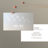 Simple Elegant Luminous Branch Beauty Salon Spa Visitekaartje