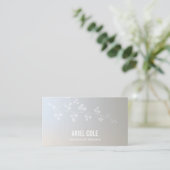 Simple Elegant Luminous Branch Beauty Salon Spa Visitekaartje (Staand voorkant)