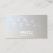 Simple Elegant Luminous Branch Beauty Salon Spa Visitekaartje (Voorkant)