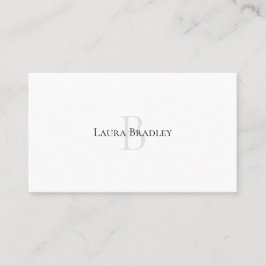 Simple Elegant Luxury Style Monogram Visitekaartje