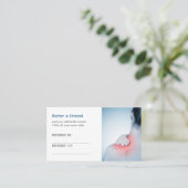 Simple Elegant Massage Therapist Reference Kaart (Staand voorkant)