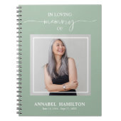 Simple Elegant Memorial Funeral Book Notitieboek (Voorkant)