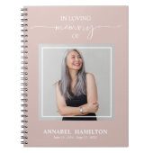 Simple Elegant Memorial Funeral Book Notitieboek (Voorkant)