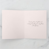 Simple Elegant Merry Christmas Photo Card Gradient Kaart (Binnen)