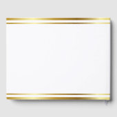 Simple Elegant Minimalist Ivory Wedding Guest Gastenboek (Achterkant)