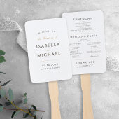 Simple Elegant Modern Classy Wedding Program Handwaaier