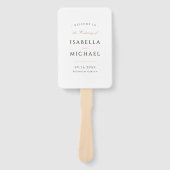 Simple Elegant Modern Classy Wedding Program Handwaaier (Voorkant)