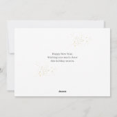 Simple Elegant Modern Happy New Year One Photo Feestdagenkaart (Achterkant)